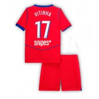 Paris Saint-Germain Vitinha #17 Tretí Detský futbalový dres 2025-26 Krátky Rukáv (+ trenírky)